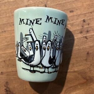 Disney Mine Mine Mine Seagulls Finding Nemo Pixar shot glass